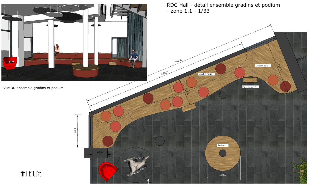 3D dessin architecte intérieure